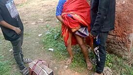 outdoor first time threesome with rupali bengali wife, wanna join?