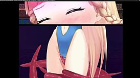 Princess Knight Masturbates In Outdoor Hentai Game.