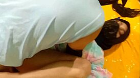 Indian muslim wife passionately embraces sex with her loving husband