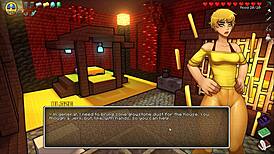 hornycraft parody warden wants steve's cock in yoga pants