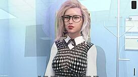 wanna see how this 3d cartoon girlfriend sucks in knockout master part 13?