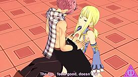 lucy natsu sucks big cock in fairy tail hentai