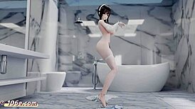 hey, check this hot 3d anime dance with zhenhai vibes