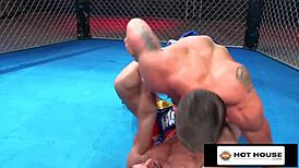 Hothouse Naked MMA Fight with Hunks Sucking and Pounding