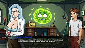 Portal Porn Demoniums Hentai Ep 3 - Morty's Sister Blowjob