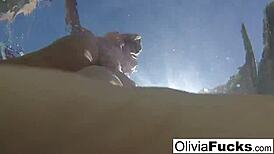 Olivia Masturbates In Pool