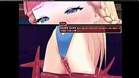 Princess Knight Masturbates In Outdoor Hentai Game.