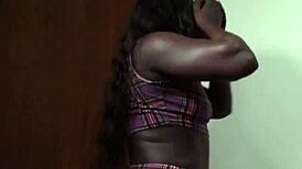 after the party, tired latina gives delicious asshole