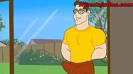 Brazilian gay cartoon shows black passive in sex