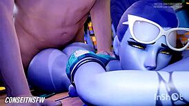 Overwatch Widowmaker compilation with steamy missionary and doggystyle scenes
