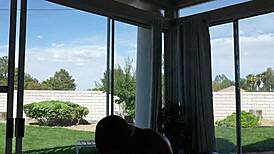 BBC Personal Trainer Enjoys Double Blowjob from Two Blonde BBWs