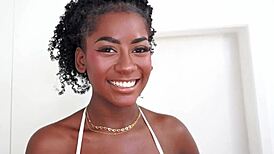 beautiful brazilian ebony jenny pretinha twerks before taking all 3 dicks