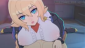 want to see huge boobs in blazblue hentai?