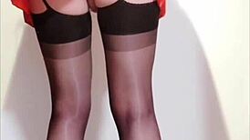 hey, ever seen a shemale in a tight corset jerking off like selena does?