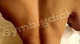 handsome gay asian couple fucks bareback in doggystyle