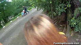 Fucking Glasses - Emma Gets Nailed Hard On Construction Site With Teen Heat