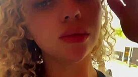 Look at this uncensored video of the hot gym student flashing tits and clit in public!