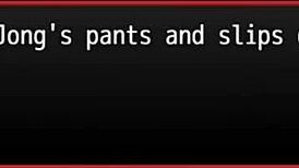 Redhead milf blocks with giant tits in harem game.