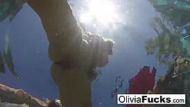 Olivia Masturbates In Pool