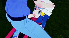 Dawn Hikari And Gloria Yuuri Engage In Intense Sex With Big Tits In Pokemon Hentai.
