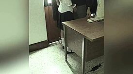 mexican student lets teacher fuck her in office for better grade