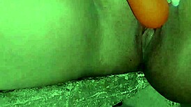 the boss checks the site and pleasures herself before workers arrive