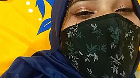 Indian muslim wife passionately embraces sex with her loving husband