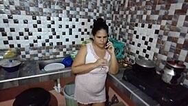 I call my neighbor for help, end up riding his thick cock