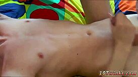 feeling the thrill of first gay sex with dildo