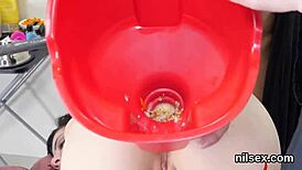 Flirty teen dragged to anal loony bin for weird treatment.