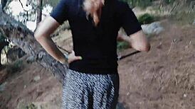 Very Risky Teen Fucking in Forest with Stunning Sea Views 4K