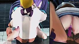 yuuka-san cowgirl riding with big tits squirting creampie in anime hentai