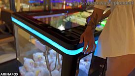 Exploring remote pleasure multiorgasms in public 😘