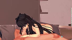 Lita Chevy Deep-Throat with Massive Cumshot