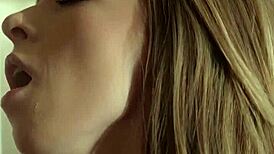 Horny milf Shalina Devine assfucked by two blondes