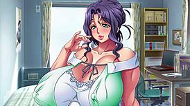 In this anime, the chubby milf gets creampied in her choice scene.