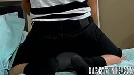 Skinny Twink Rides Cock