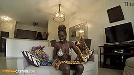 gorgeous african model tricked into HARDCORE SEX at bikini shoot. it’s raw interracial heat!