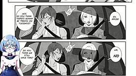 just a wild girls' night out with crazy anime futanari vibes.