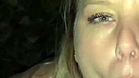 Blonde with Big Tits and Ass Gets Dirty Camping Sex. Including Blowjob and Creampie.