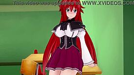Rias Gremory Akeno Seduce in Hentai Madness