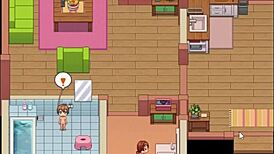 In this hentai game, the instructor gives me a blowjob while the fairy shows her huge ass 😍