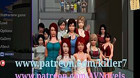 I explore my new family in this erotic anime hentai.