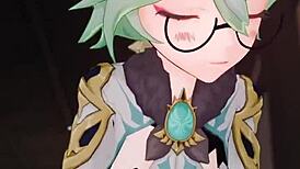 Anime hentai creampie in 3D cartoon porn