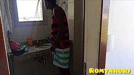 Black Guy Fucks Married Woman in Hotel Creampie