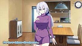 New mom secretly cuckolded by russian old man in motion anime 😏