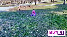 European Babe Bent Over For Doggystyle Pussy Stimulation