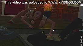 Hey, wanna see this 3D cartoon babe get licked in gameplay?