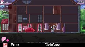 dickcare erotic anime parody with cock action