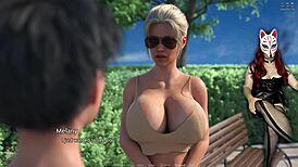 Public pussy licking in outdoor game